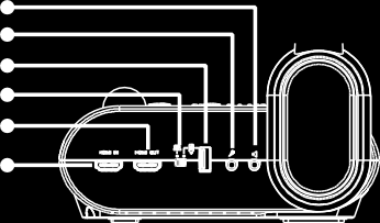 Zadní panel (1) (2) (3) (4) (5) (6) Jméno (1) Port sluchátkové sady Funkce (fig. 1.4) Připojení k reproduktoru nebo ke sluchátkům pro přehrávání ozvučeného videozáznamu záznamu.