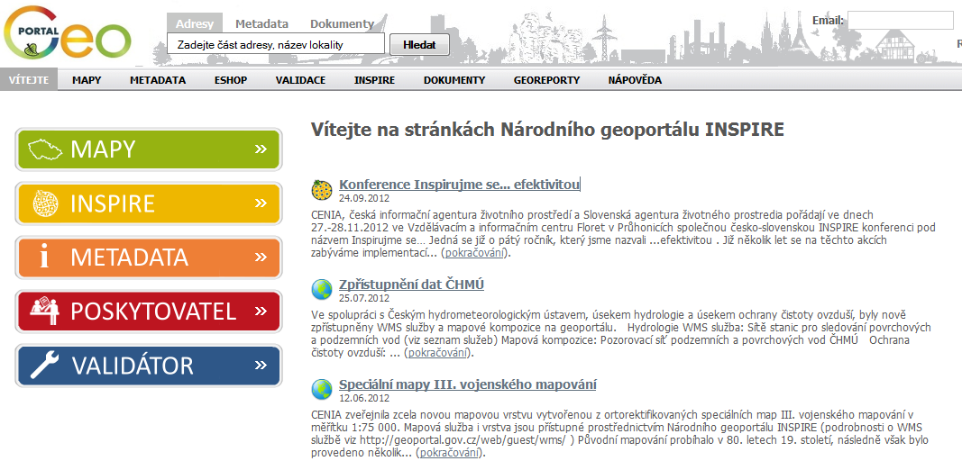 , o právu na informace o životním prostředí, která vyšla jako ZÁKON č. 380/2009, a dále Vyhláškou č. 103/2010 Sb. 30.4.2010 oficiální datum dokončení transpozice. INSPIRE jako systém systémů!