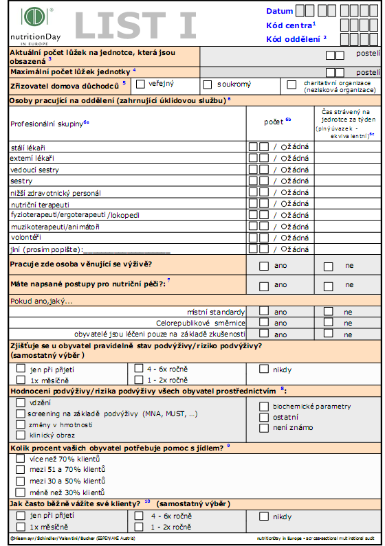 Příloha A: Dotazník LIST I Zdroj: <http://www.