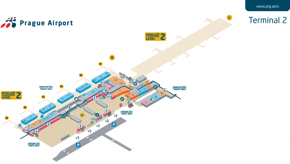 sraz na letišti Praha Ruzyně - Terminál 2 příjezd z Praha centrum,