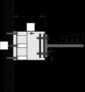 Úhlový nosník K1-PH Shutter catch element K1-PH 7.3 T 1 Charakteristické mezní zatížení Smyková síla na ohyb Characteristic breaking load Shear force with bending S V S V Tabulka 7.1 M Table 7.