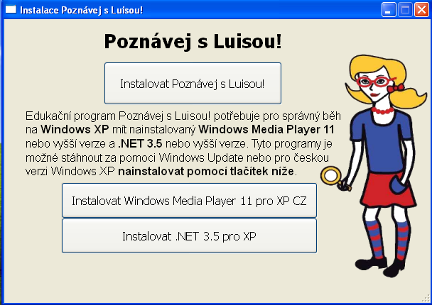 REFERENCE 55 Instalační a uživatelská příručka Instalace Obrázek 11: Náhled na instalátor 1. Vložit CD do mechaniky. 2. Automaticky se spustí program. 3.