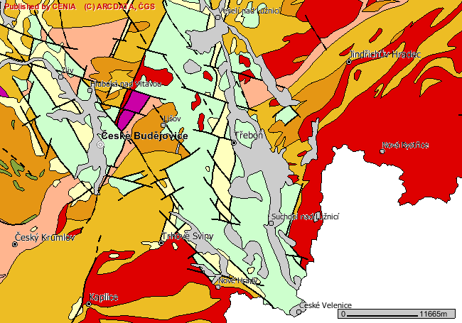 Geologie a geomorfologie 1 2 3 6 5 4 1 druhohorní sedimenty (pískovce, jílovce) 2 třetihorní horniny (písky, jíly) 3 kvartérní sedimenty