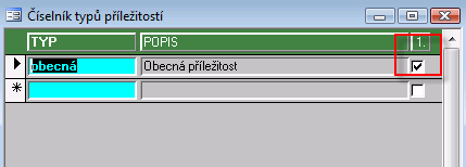 Marketing a operativa 39 Implicitní typ příležitosti Oprava drobné chyby - číselník typů příležitostí nereagoval na příznak 1. implicitně doplň typ příležitosti, přestože je 1. zadána.