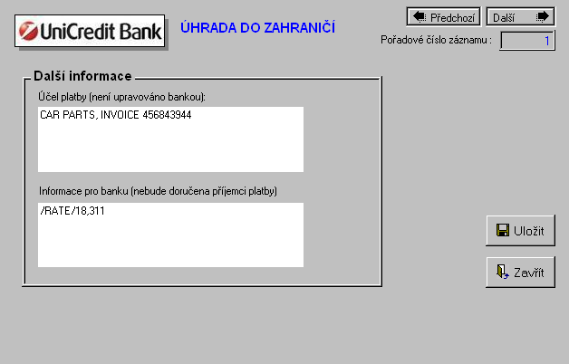 obr. 4 zahraniční platba mimo