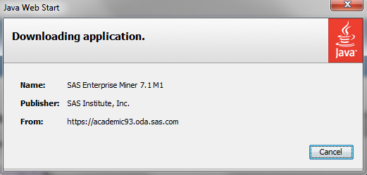 SAS OnDemand for Academics Enterprise Miner POZOR!