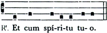 Libera nos, quæsumus, Domine, ab omnibus malis, da propitius pacem in diebus nostris, ut, ope misericordiæ tuæ adiúti, et a peccato simus semper liberi et ab omni perturbatione secúri: expectántes