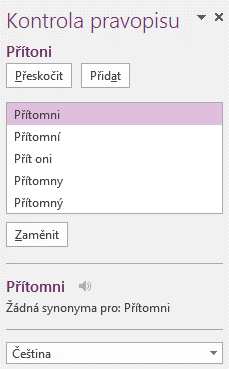 Kapitola 6: Karta Revize 45 6 Karta Revize Pravopis 6.1 Pravopis Po kliknutí do tlačítka Pravopis proběhne kontrola pravopisu na dané stránce.