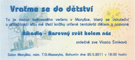 Co se událo KŘEST Pátek 20. května 2011 byl hezký slunný den a já jsem se chystala v podvečer do Bohumína na křest. Určitě se budete ptát, proč křest v pátek a ještě k tomu večer.