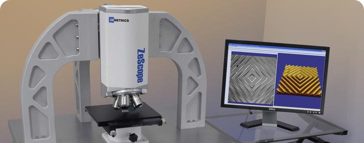 Laserový a světelný interferometr mapování 3D tvaru