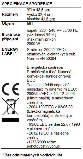 střídavým proudem, napětím a frekvencí uvedenými na štítku s jmenovitými údaji, umístěném na zařízení (viz pod). Montáž napájecího kabelu 1.