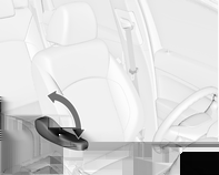 Sedadla, zádržné prvky 39 Výška sedadla Sklopení sedadla Loketní opěrka Loketní opěrka na sedadle řidiče Pumpovací pohyb páčkou nahoru = vyšší dolu = nižší Zatlačte opěrku hlavy úplně dolů.