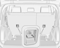60 Sedadla, zádržné prvky Dětské zádržné systémy Isofix Dětské zádržné systémy s uchycením horními popruhy Upevňovací držáky Top tether jsou označeny značkou na krytu zavazadlového prostoru.