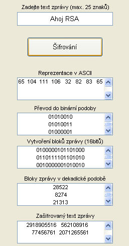 V současných implementacích RSA se provádí před samotným šifrováním kromě uvedeného formátování také kódování zprávy, aby nebylo možné vést útok frekvenční analýzou.