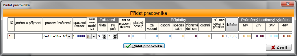 prostředků na platy a na OON samostatně členěné pro pedagogické a nepedagogické pracovníky. b) Z menu aplikace vyberte položku Aktuální údaje.