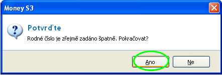 Systém bude chtít tuto informaci potvrdit, označíte ANO a můžete pokračovat. Načte se SEZNAM VYŽIVOVANÝCH DĚTÍ.