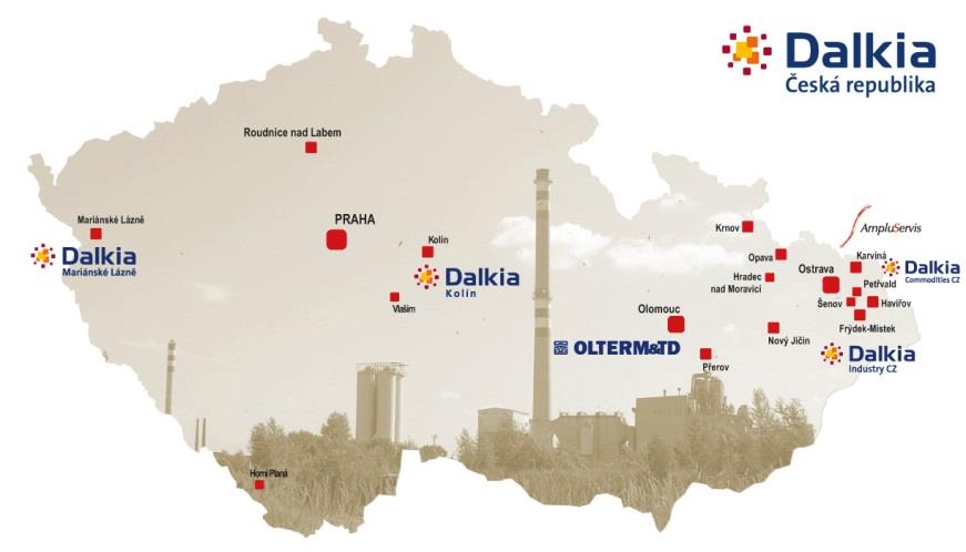 Dalkia kdo jsme Dalkia ve světě: 8,4 miliard obrat za rok 2013 Působnost ve