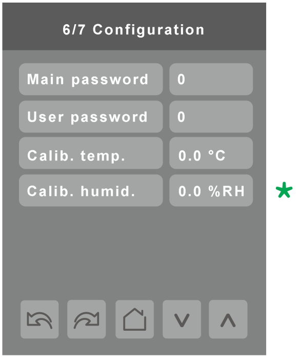 KONFIGURAČNÍ PARAMETRY Main password Vých. hodnota = 0 Heslo instalátora. Tento parametr nastavuje heslo pro zamezení neoprávněnému přístupu do nabídky konfigurace parametrů.