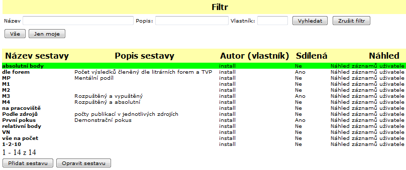 7 OBD STATISTIC OBD Statistic je doplňkovým modulem programu OBD od verze 2.5.