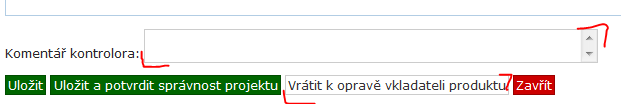 2.1. Kontrola projektu Vlastní kontrola začíná tak, že kontrolor otevře projekt (odkaz Zkontrolovat projekt viz Obrázek 2) a provede kontrolu údajů, které se týkají projektu a jsou tedy společné všem