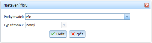 4.7.8 Filtr Po stisknutí tlačítka je zobrazen následující dialog: - vyhledání kontaktu podle filtru 4.8 Modul Správa uživatelů Modul pro správu jednotlivých uživatelů.