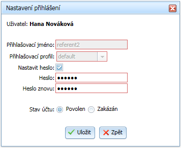 záznamy (nelze současně). Po stisknutí tlačítka potvrzení operace: je uživatel dotázán na - záznam se stane platným (obnoveným) - záznam zůstane neplatný (smazaný) 4.8.