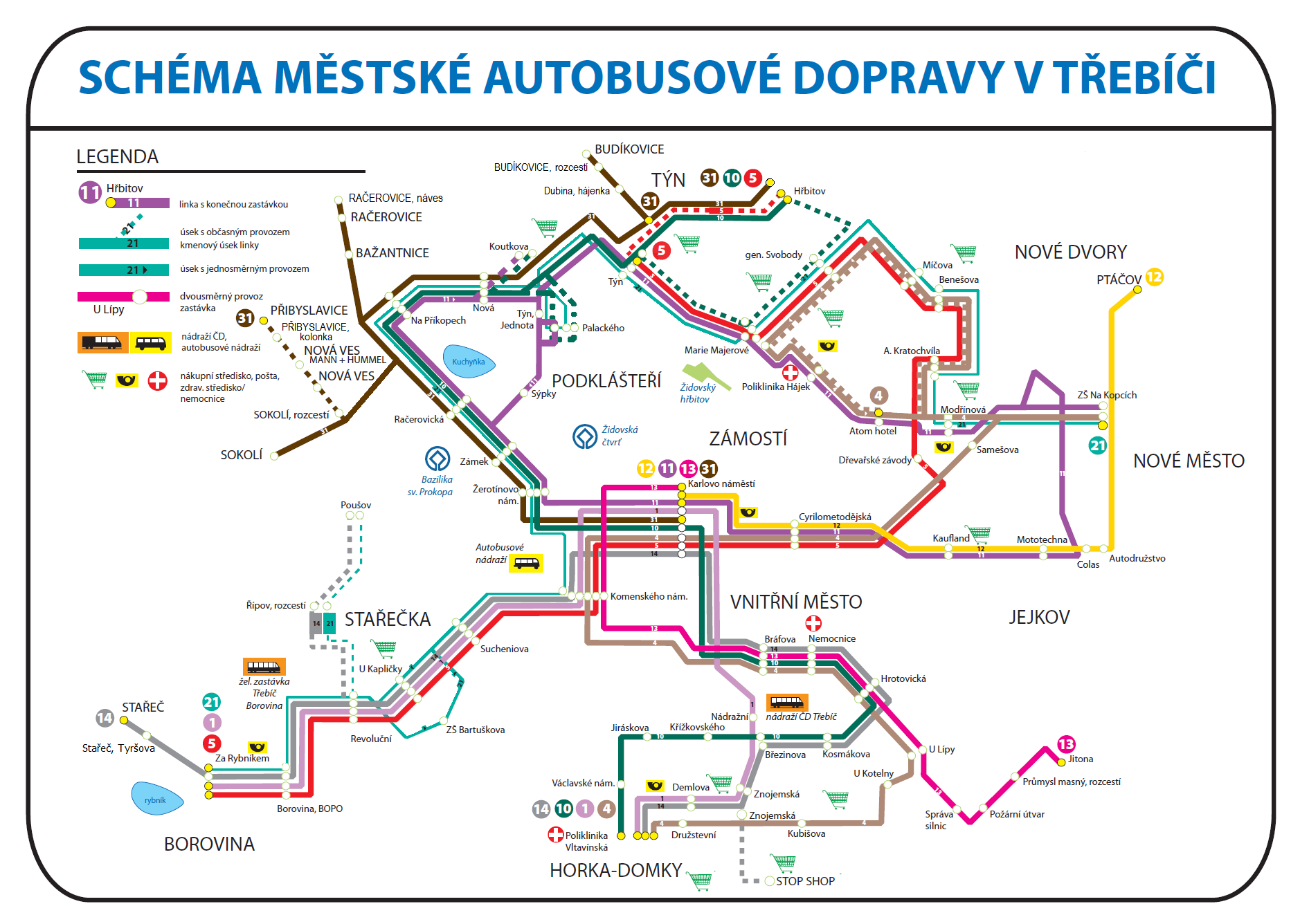 Přílohy Příloha 1: Současné linkové vedení (pracovní dny +