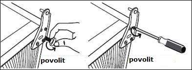 b) Sejměte prostřední pant uvolněním šroubu. Vyzdvihněte dvířka mrazničky a uložte je na měkkou podložku. c) Sundejte krytky šroubů a umístěte je na protější stranu. 4.