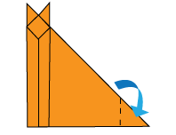 Pracovní list 5/2 - Matematika Téma: Geometrie prostřednictvím skládání papíru - liška (Origami) 5. Otevřené hrany jsou nyní na levé straně. 6.