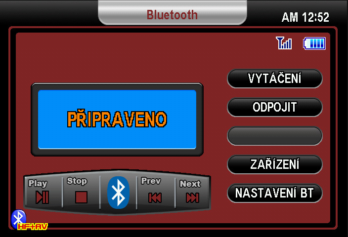 Odchozí hovory lze také provádět prostřednictvím samotného mobilního telefonu, avšak Mitsubishi Motors Infotainment systém takový hovor převezme a přepne jej do režimu hands free.