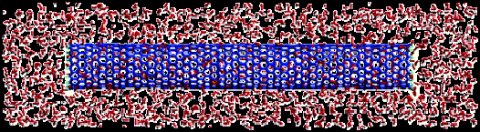 Obr.8.53 Schéma struktury biologické membrány Obr.8.54. CNT jako nádrž atomů kyslíku a jako sbalená membrána Obr.8.55 Složitá počítačová konstrukce nanomembrány Obr.