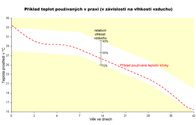 Také v dalším průběhu odchovu hraje regulace tělesné teploty enormně důležitou roli pro dosahování denních přírůstků a docílení dobré konverze krmiva.