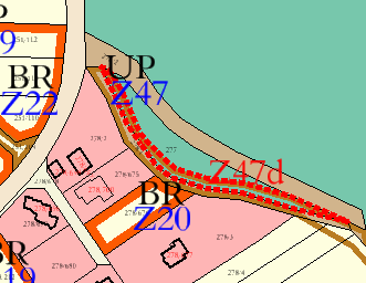 ZÁBOR PUPFL CELKEM 820 m2 0,082ha Zdroj: AR projekt s.r.o., ÚP Březina, 2013