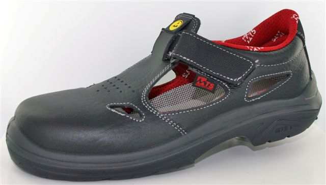 KOLEKCE BEZPEČNOSTNÍ PRACOVNÍ OBUVI SANDÁLY MTS NAXOS S1 / S1 ESD ( skladem ) -vysoce kvalitni lehká sandálová obuv s širokou kompozitovou kaplí, bez kovových prvků NON METALLIC, antibakteriální