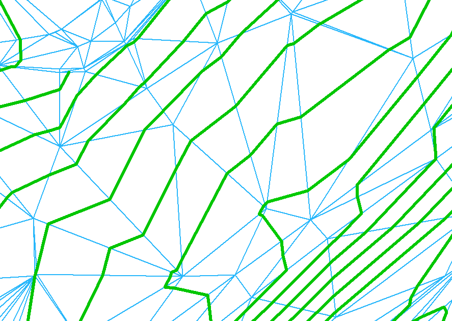 Digitální model terénu Lineární nterpolace vrstevnic 98.