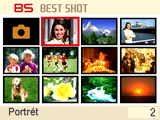 Používání scénických režimů BEST SHOT Co představují režimy BEST SHOT? BEST SHOT vám nabízí kolekci ukázkových scén, které představují řadu různých podmínek fotografování.