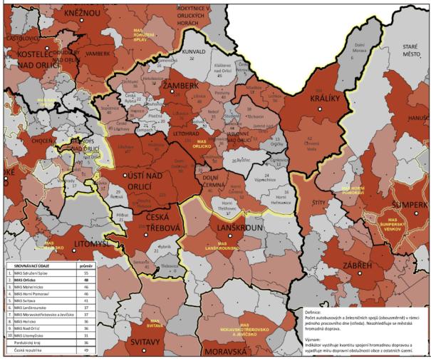 terénní službu, v Žamberku částečně řeší spoje město). Ve vedlejším území (Rychnov nad Kněžnou) existují příklady dobré praxe zajišťování MHD - např. Radiobus.