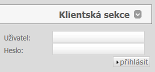 Klientská sekce e-api.