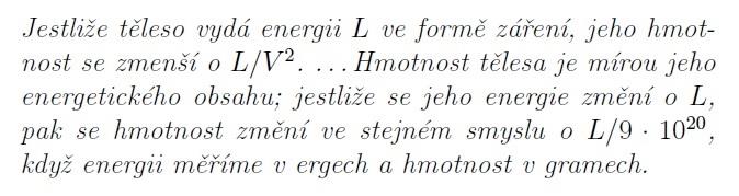 přelomové články z roku 1905 O elektrodynamice pohybujících se těles