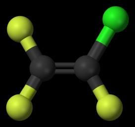 Tetrafluorethylen CF 2 = CF 2 Chlortrifluorethylen CF 2 = CClF bezbarvý plyn bez zápachu hořlavý Obr.2 Obr.3 Obr.