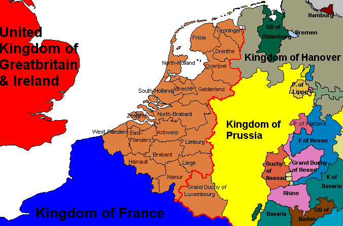i v dalších zemích Osamostatnění Belgie 1831