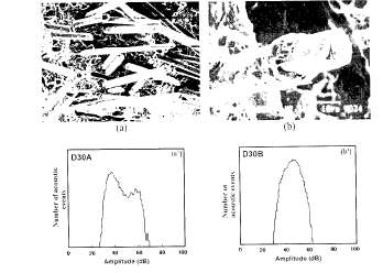 Vliv rozhraní A +B E sklo, 10µm, L=4.5 mm, E= 73GPa, pevnost v tahu=3.4gpa, tažnost 4.5%, porchová úprava γ-aminopropyltriethoxysilane.