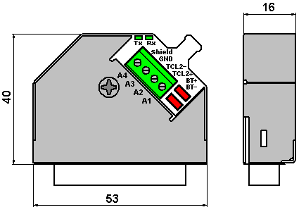 Programovatelné automaty TECOMAT TC700 Obr.3.10 Zapojení kabelu mezi adaptéry KB-0220 Pro připojení textového panelu ID-14 je zapojení kabelu na obr 3.11.