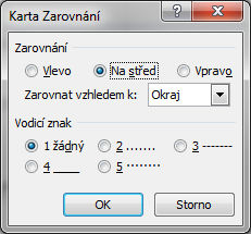 5. Přepínání mezi záhlavím a zápatím viz část Navigace Obrázek 12 - Pás karet Nástroje záhlaví a zápatí, část Navigace 6.