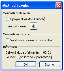 Položka Vložit Z Panelu nabídek vybereme položku Vložit a jedenkrát na ni klikneme myší.