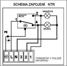 2.3 ELEKTRICKÁ INSTALACE 2.3.1 ZÁKLADNÍ INFORMACE PRO ELEKTRICKOU INSTALACI Zkontrolovat zasunutí čidla termostatu v jímce, tzn. zasunutí na doraz.