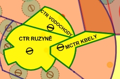 ROZDĚLENÍ VZDUŠNÉHO PROSTORU OBLASTI LETOVÝCH PROVOZNÍCH SLUŽEB Řízený okrsek (CTR Control Region)