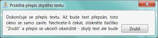 Je možné dodiktovat text do libovolného místa v již nadiktovaném textu. Nastavte kurzor na pozici, kam se má text dodiktovat a spusťte diktovací režim.