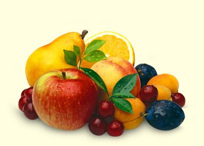Ovoce Nezralé ovoce vysoká kyselost - dráždí žaludek Přezrálé a hodně sladké ovoce (meruňky, broskve, třešně, hrušky ) nadbytek jednoduchých cukrů v
