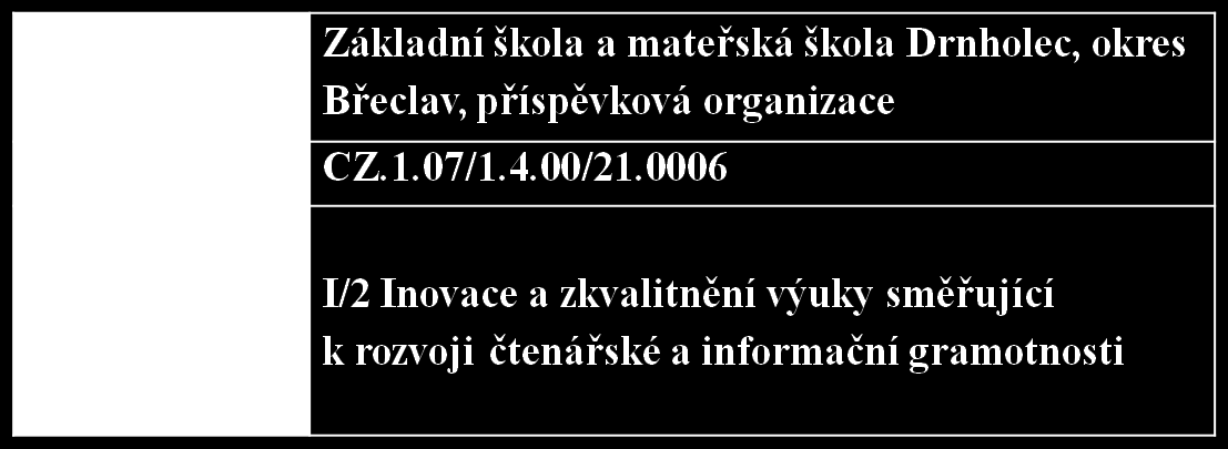 Jméno autora: Mgr. Hana Vlková Datum: 16. 2. 2012 Ročník: 6.